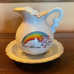 Vintage Miniature Pitcher & Bowl Six Flags Great Adventure
